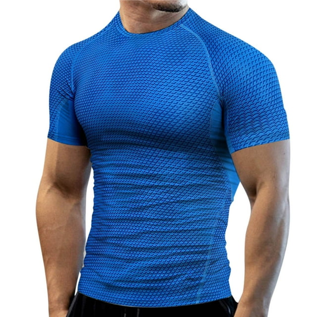 Men's Performance Tee for Training and Everyday Wear – Breathable Quick-Dry Short Sleeve Top with High Elasticity for Summer