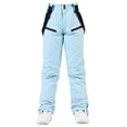thumbnail image 3 of Aboser Snowboard Ski Pants for Men Women Unisex Winter Baggy Snow Pants Thermal Waterproof Windproof Snowpants Insulated Snow Bibs Overall with Pockets Blue S, 3 of 9
