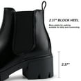 thumbnail image 3 of Harvest Land Women's Platform Chelsea Boots Chunky Block Heel Booties Slip on Ankle Boots for Ladies, 3 of 8