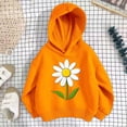 thumbnail image 6 of Cute Hoodies for Toddlers Girls Daisy Flower Print Pullover Sweatshirts Cool Casual Fall Winter Play Top Size 1-10, 6 of 7