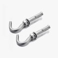 thumbnail image 4 of Expansion Screw Bolts, Anchor Bolt Hooks,Hollow Wall Anchors,Expansion Screws Hooks M6 M8 M10 M12 304 Stainless Steel Eye Bolt Open Anchor Hook For Basket Ceiling Fan Hanging(Length:4PCS,Size:M12) : 2, 4 of 5