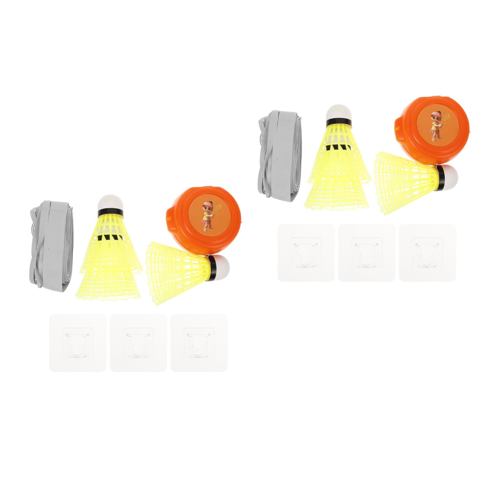 FRCOLOR 2 Sets Badminton Trainer Rebound Swing Trainer Badminton Training Tool for Single Player Practice and Skill Improvement