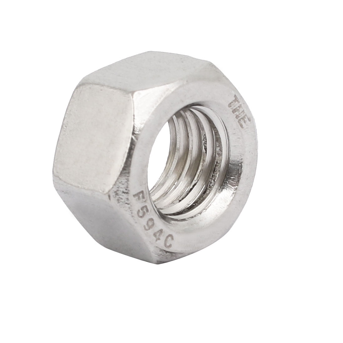 4pcs 1//2-13 UNC Fil acier Inox type 304 fix /écrou hex ton argent