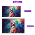 thumbnail image 5 of Hippie Brittany Spaniel Portrait oil painting Watercolor Tie-dye Vintage Indoor Rug Brittany Dog Lover Gifts Idea Carpet Living Bed Room Sofa Home Decor - 00015, 5 of 5