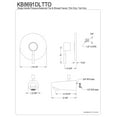 thumbnail image 2 of Kingston Brass KB8691DLTTO Tub Only, Polished Chrome, 2 of 2