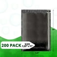 thumbnail image 2 of Black Metallic Bubble Mailers, 7.25 x 11 Inches. Pack of 200 Bright Metallic Bubble Envelope. Self-Seal Foil Shipping Envelopes. Waterproof Poly Mailers Metallic for Small Business, 2 of 9