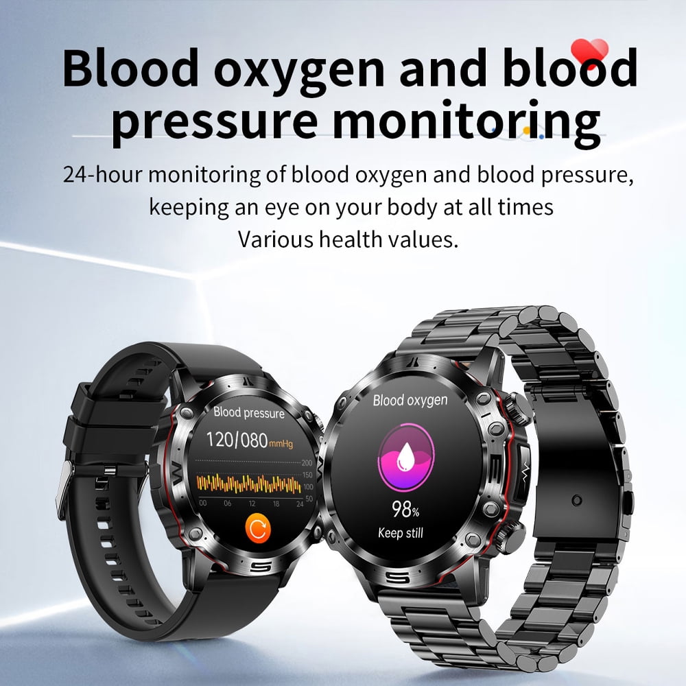 YOUJI ET482 Smartwatch – Smart Outdoor Sports Watch with 1.43" HD Display, Bluetooth Calling & Body Temperature Sensor.