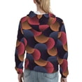 thumbnail image 7 of Kdxio Circular Stripes Print Womens Oversized Hoodies Sweatshirts Hooded Pullover Tops Sweaters Casual-Large, 7 of 7