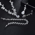 thumbnail image 3 of Set de joyas Hadskiss para mujer, boda, fiesta, novia, blanco, 3 of 5