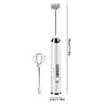 thumbnail image 3 of Electric Milk Frother under $5! Yannianjz Electric Milk Frother, Handheld Frother Wand with 3 Speeds and Stainless Steel Whisk, USB Rechargeable Frother for Coffee, Matcha, and Hot Chocolate, 3 of 3