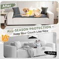 thumbnail image 6 of Couch Covers for 3 Cushion Washable Non Slip Plush Pet Friendly Bed Mat Sofa Cover for Dogs, All Seasons Cozy Soft Fuzzy Furniture Protector Sofa Slipcovers, 6 of 7