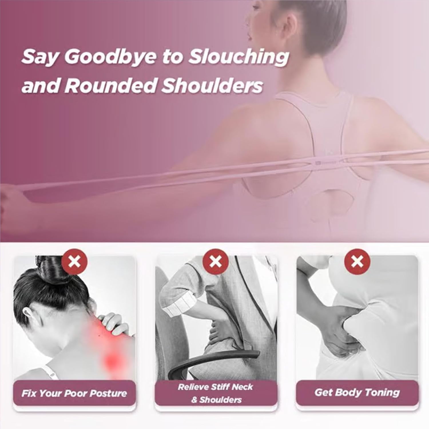 Resistance Bands, Figure 8 Exercise Bands for Women Men, 8 Shaped Resistance Rubber Band with Handlesfor Glutes, Back, Arm, Chest and Full Body Workout