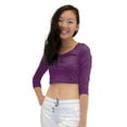 thumbnail image 2 of Top - Crop Top, 3/4 Sleeve, 2 of 2
