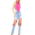thumbnail image 4 of xiaxaixu Combishort d'Été Sans Manches pour Femmes, Bandage Extensible, 4 of 5