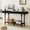Long Black, variant on Wirrytor Long Console Table with Drawers for Living Room, Narrow Fluted Sofa Table with Open Storage Shelf, Couch Table Behind Sofa, Entryway table, Hallway Table ,Oak