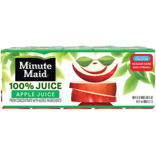 minute maid apple juice box