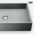 thumbnail image 2 of VIGO Orvieto Concreto Stone Rectangular Bathroom Vessel Sink in Gray with Sterling Faucet and Pop-Up Drain in Brushed Nickel-VGT2093, 2 of 14