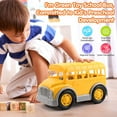 thumbnail image 4 of LEEYNEER Truck Toy School Bus for Toddlers 1-3 Years Old   BPA/Phthalate/PVC, 4 of 6