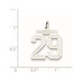 thumbnail image 2 of Auriga 925 Sterling Silver/Rhodium-plated Satin Number 29 Charm for Women (L-22mm, W-18mm), 2 of 4