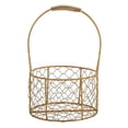 thumbnail image 1 of Iron Flower Basket Handheld Flower Basket Flower Arrangement Golden Iron Crafts Hand Gift Flower Basket Handheld Flower Basket Flower Bundle Packaging Basket, 1 of 8