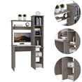 thumbnail image 3 of Gray Melamine - Filled Desk with Six Shelves / Serves Office Purposes, 3 of 3