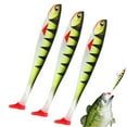thumbnail image 6 of Bass Fishing Lures, Wear Resistant PVC T Tail Soft Fish Fishing Lures Baits, Swimbait Realistic Soft Bass Lures for Walleye, Freshwater Saltwater, Bass, Trout, Pike, Salmon, 6 of 10