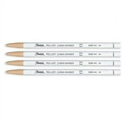 Peel-Off China Marker 164T White, 4 Markers Per Order (02060)