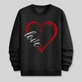 thumbnail image 5 of WREESH Valentine's Sweatshirts for Men Oversized Crewneck Sweatshirts Loose Casual Heart Love Graphic Pullover Tops Spring Shirt Black, 5 of 6