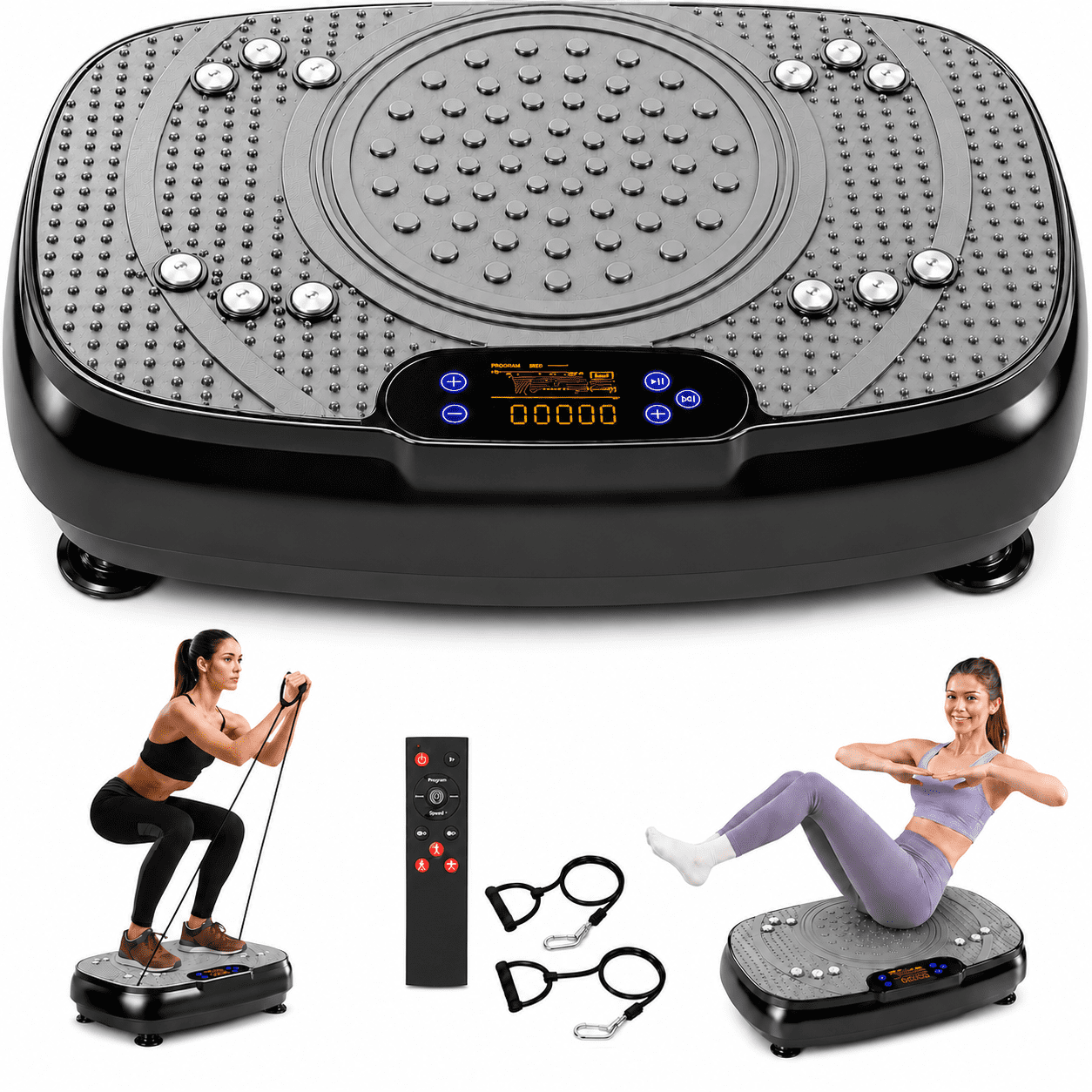 Zelus 2000W Full Body Vibration Fitness Machine, MP3 Player