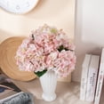 thumbnail image 5 of Single Branch Mini Hydrangea Flower, Silk Artificial Flowers with Stems for Home Wedding Decor, 5 of 7