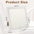 thumbnail image 2 of Uxcell 11x11 Collage Picture Frame Displays 4Pcs 3.5x3.5  Pictures, White, 2 of 7