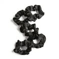 thumbnail image 3 of Kitsch Satin Sleep Scrunchies 5 Piece Set, Recycled Material, Black, 3 of 6