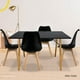 thumbnail image 3 of Set 4 Sillas acojinadas negro L Elly Decor E-SACWH, 3 of 8