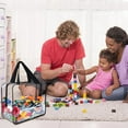 thumbnail image 5 of HOZADOIE Home Essentials Paquets de Rangement Sac de Rangement pour Jouets Réutilisable Sac de Rangement en Pvc Transparent Sac de Rangement Étanche avec Fermeture Éclair, 5 of 5