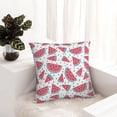 thumbnail image 5 of Wukai Watermelon Premium Polyester Fleece Pillow Covers with Hidden Zipper Closure,Luxuriously Soft and Durable-26"x26", 5 of 7