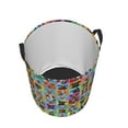 thumbnail image 3 of Bingfone Cute Dogs Collage Waterproof Foldable Laundry Hamper Bucket With Handles For Storage Bin,Clothes Hamper (Medium), 3 of 8