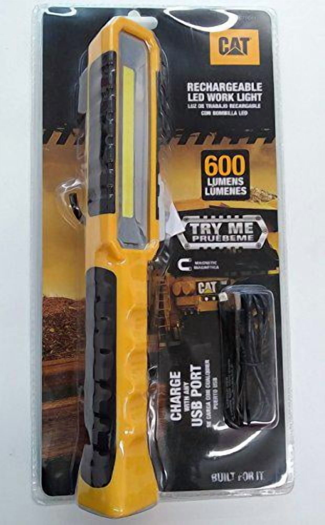 Cat 600-Lumen Led Rechargeable Spotlight Flashlight