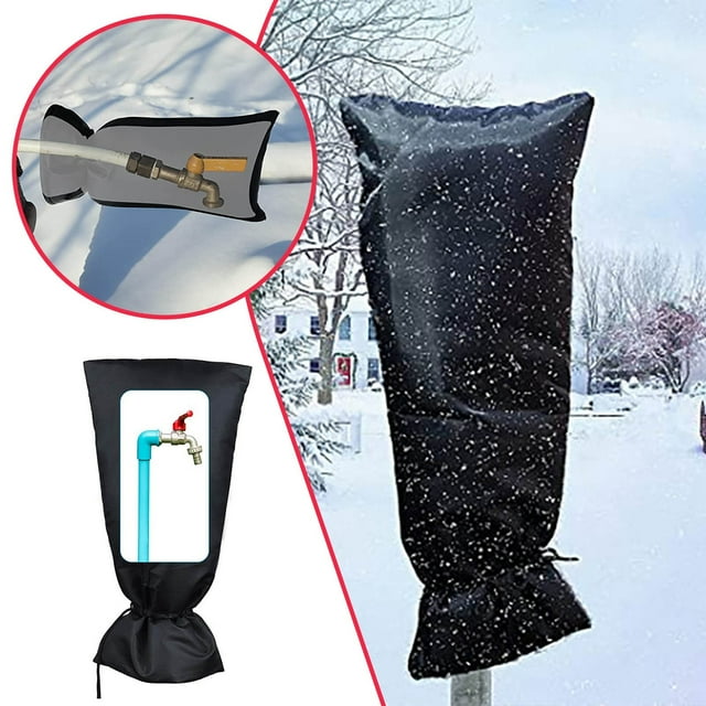 Winter Outdoor Faucet Cover Cloth Insulation Cover Ice Cover Faucet for Laundry Room Kitchen Faucet Head Replacement 3/8 Kitchen Spray Faucet Water for Stainless Steel Faucet Kitchen Facets for