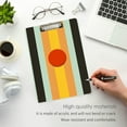 thumbnail image 3 of FORMRS Acrylic Clipboard with Low Profile Clip Standard A4 Letter Size, 12.5" x 9", Stripes and Circle, 3 of 8