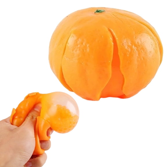 Tangerine Squishy Stress Relief Toy Soft Scented Simulation Orange Fruit Squishies Slow Rising Citrus Squeeze Fidget Toy Desk Relaxation Decoration,squeeze luck squishies,fruit squishy
