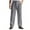 Gray, variant on ibuvkizy Mens Dress Pants with Pockets Stripes Casual Solid Color Business Daily Mid Waist Button Zipper Trousers,Sizes S-3XL