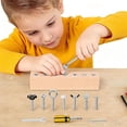 thumbnail image 6 of Educational Screw-Tightening Busy Board, Montessori Activity Board with Wooden Screwdriver Set, Montessori Screwdriver Board Set for Hand-Eye Coordination Focus Development(wwx), 6 of 7