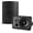 Black, variant on 4 Inch 200W Indoor/Outdoor 5.1 Wall-Mounted Speakers, Multi-Speaker Sync with IR Remote, for Patio, Garage, , Backyard(401BLE,White,Pair)