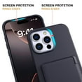 thumbnail image 6 of Dteck Case for iPhone 16 Pro Max Shockproof  Wallet Case with Card Holder (3-4 Cards) & Hidden Mirror, Military Grade Drop Protection, Rugged Protective Flip Cover for iPhone 16 Pro Max,Black, 6 of 7