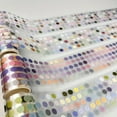 thumbnail image 4 of Colorful Polka Dot Die-Cut Washi Tape 2m Full Roll for Handcrafts Pets Paper Decor, 4 of 7
