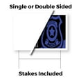 thumbnail image 3 of We Support our Police Department Yard Sign 2 Pack of 12 Inch x 16 Inch Single Sided Weatherproof Heavy-Duty Plastic with Stake | Civic Engagement, Professional Display, Bold Messaging |, 3 of 7