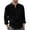 Black, variant on Sleeves for Men Casual Solid Color V-Neck Collar Long Sleeve Pullover Blouse Tops Men Pullover Shirts