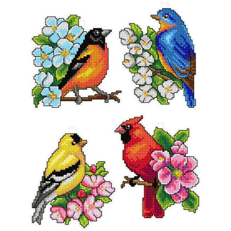 UPC: 4779055670280 | Birds 118CS Counted Cross-Stitch Kit
