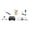 White-A, variant on Paper Airplane Kit With Stabilizer, DIY Electric Remote Control Plane With Dual Propellers, Lightweight Foldable Flying Micro Fixed Wing Drone For Adults (White, 7.4*4.3*3.1in)