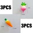 thumbnail image 4 of Un conjunto de pegatinas con mensajes de verduras y frutas pegatinas tridimensionales 3D para refrigerador de PVC de frutas, 4 of 5